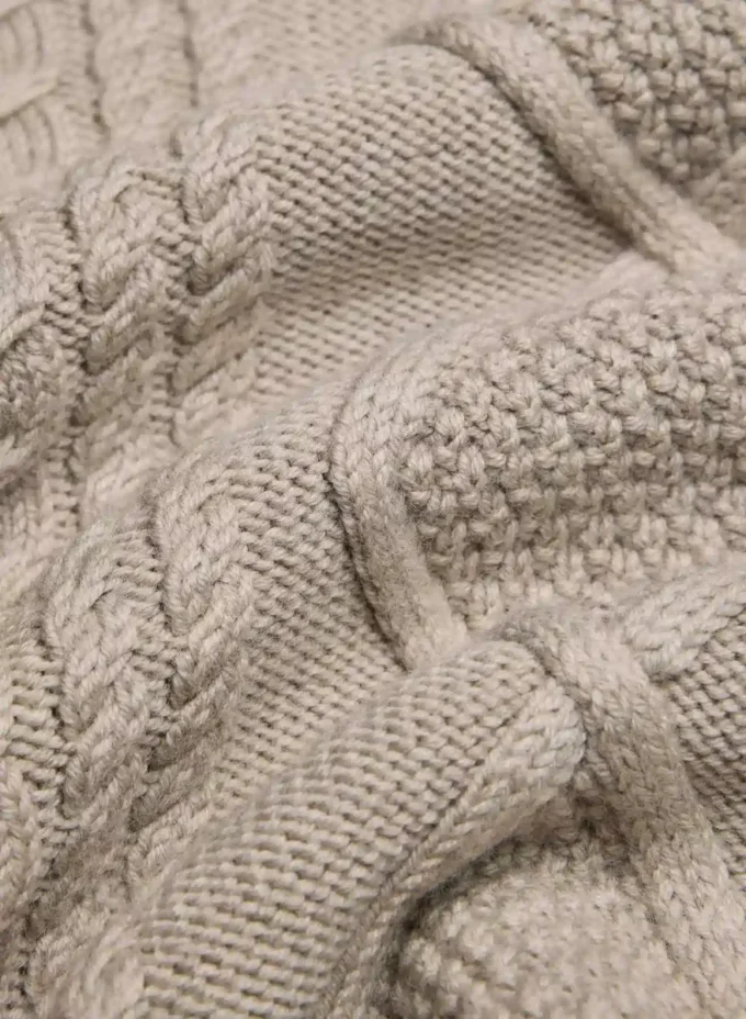 Jersey de cuello redondo de lana merino Heritage Knit Jersey de cuello redondo de lana merino Heritage Knit