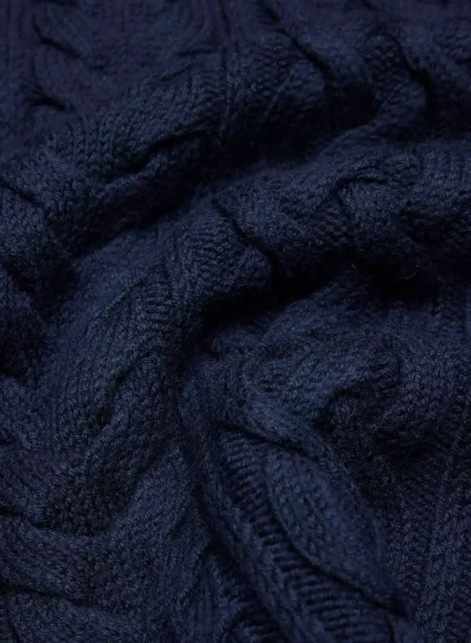 Jersey de cuello redondo de lana merino Heritage Knit