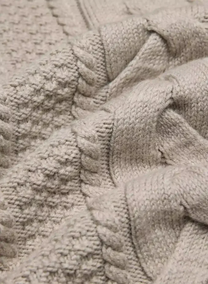 Jersey de cuello redondo de lana merino Heritage Knit Jersey de cuello redondo de lana merino Heritage Knit