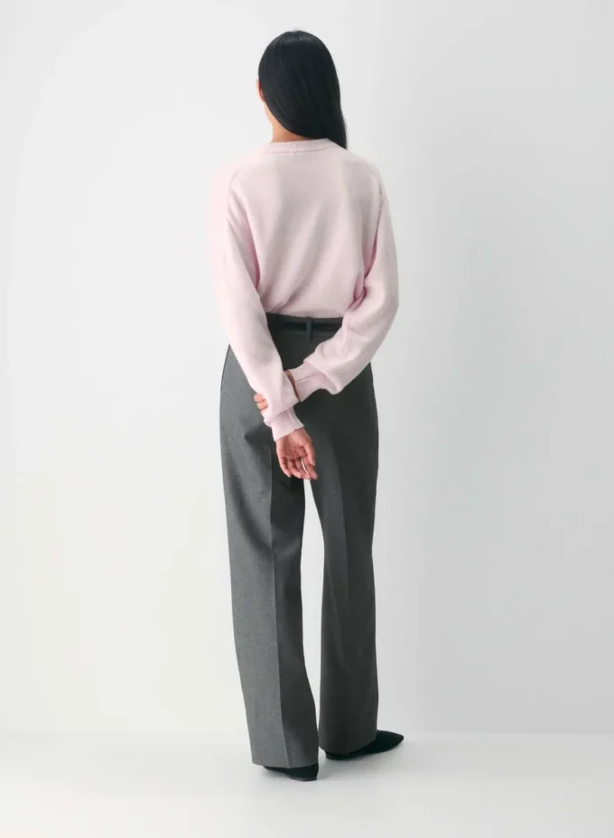 Jersey de cuello redondo holgado Essential Cashmere