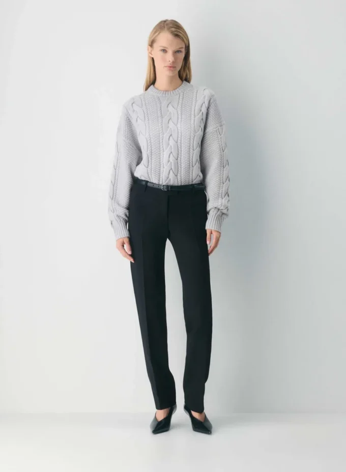 Jersey Heritage Knit Merino Wool Crew Hi-hip