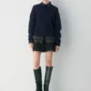 Jersey Heritage Knit Merino Wool Crew Hi-hip