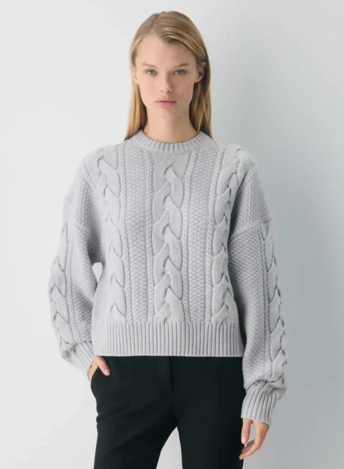 Jersey Heritage Knit Merino Wool Crew Hi-hip