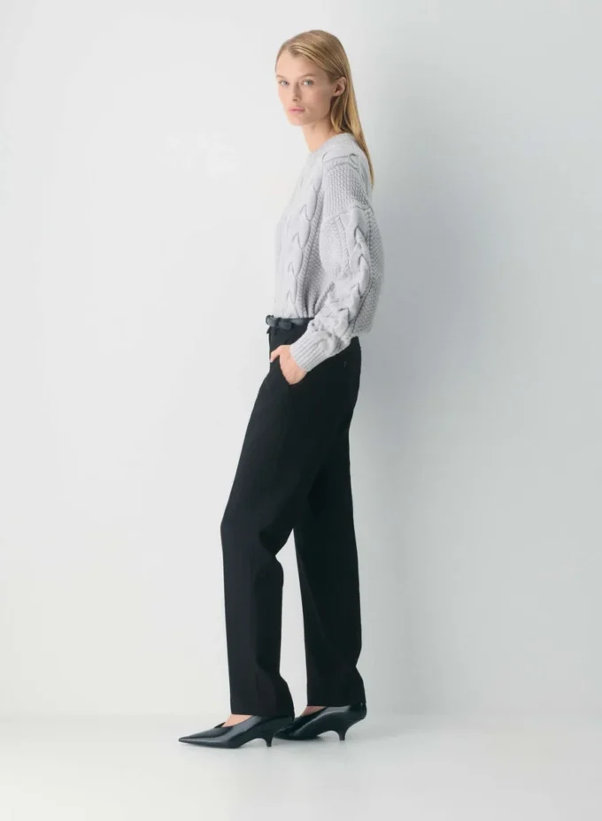 Jersey Heritage Knit Merino Wool Crew Hi-hip