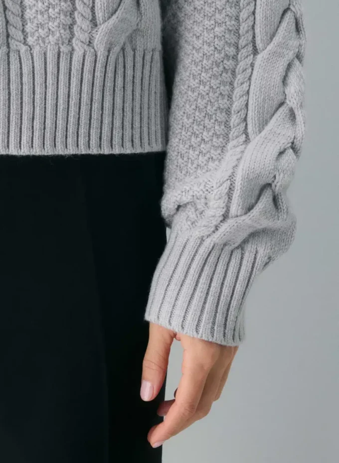 Jersey Heritage Knit Merino Wool Crew Hi-hip