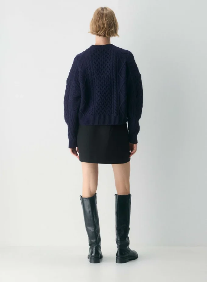 Jersey Heritage Knit Merino Wool Crew Hi-hip