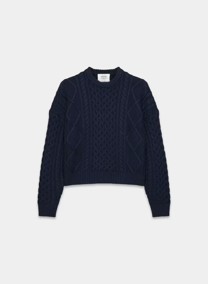 Jersey Heritage Knit Merino Wool Crew Hi-hip