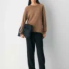 Jersey holgado de cuello redondo Feather Cashmere Jersey holgado de cuello redondo Feather Cashmere