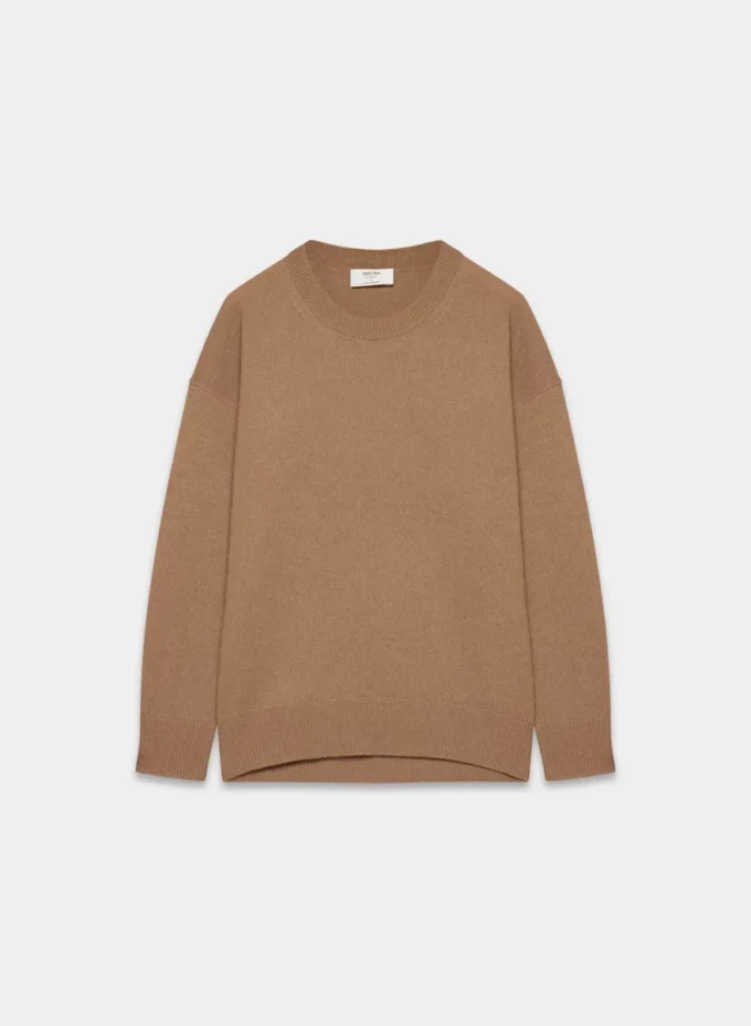 Jersey holgado de cuello redondo Feather Cashmere Jersey holgado de cuello redondo Feather Cashmere