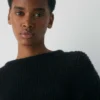 Jersey oversize de cuello redondo Mesh Cashmere Jersey oversize de cuello redondo Mesh Cashmere