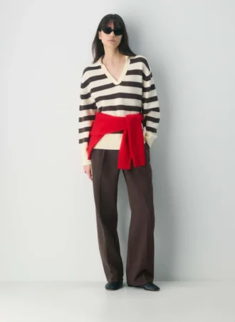 Jersey polo oversize de cachemira Plush