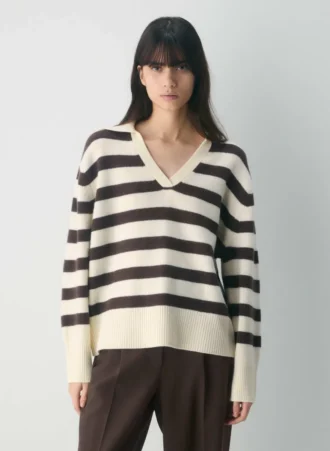 Jersey polo oversize de cachemira Plush