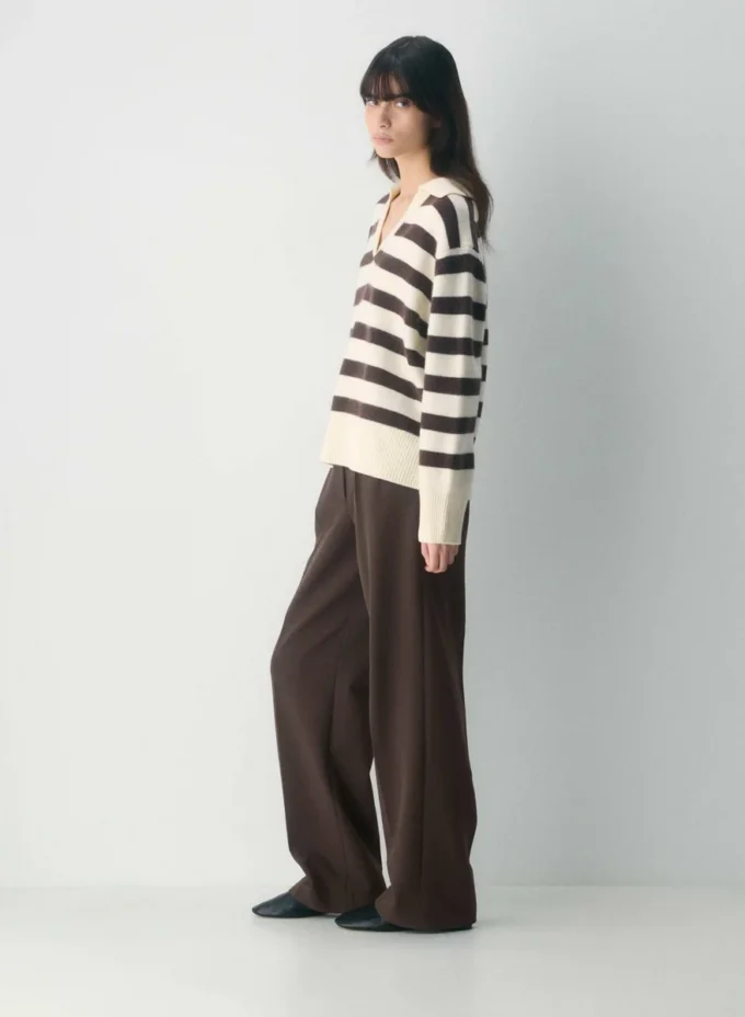 Jersey polo oversize de cachemira Plush Jersey polo oversize de cachemira Plush