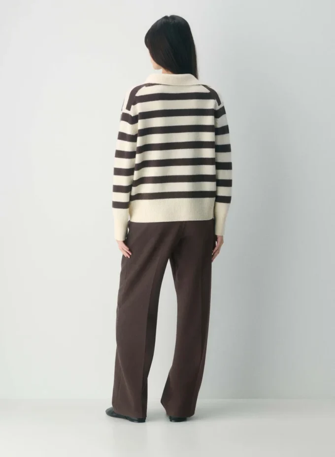Jersey polo oversize de cachemira Plush Jersey polo oversize de cachemira Plush