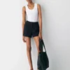 Mini pantalones cortos plisados Mini pantalones cortos plisados