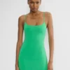 Mini vestido camisero con cuello cuadrado Original Contour