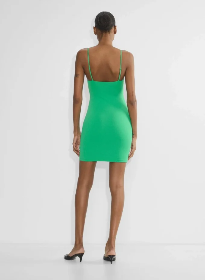 Mini vestido camisero con cuello cuadrado Original Contour