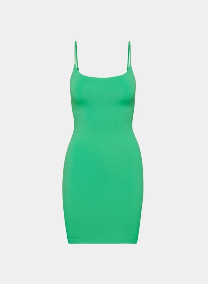 Mini vestido camisero con cuello cuadrado Original Contour