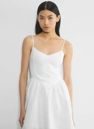 Mini vestido de lino Influence