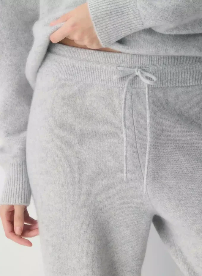 Pantalón ancho de talle alto Essential Cashmere