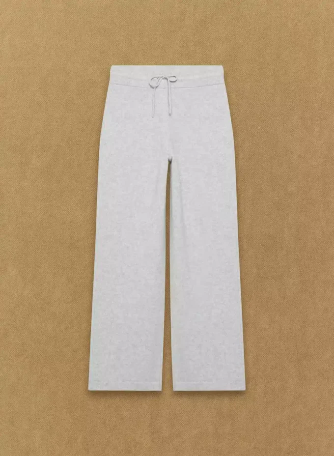 Pantalón ancho de talle alto Essential Cashmere