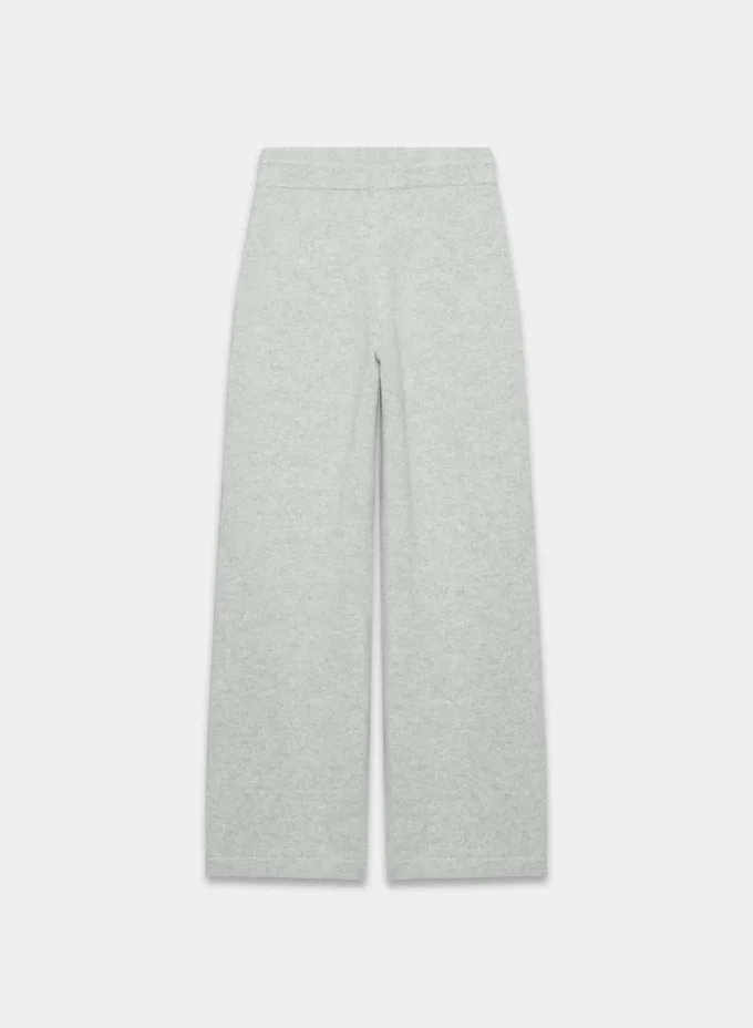 Pantalón ancho de talle alto Essential Cashmere
