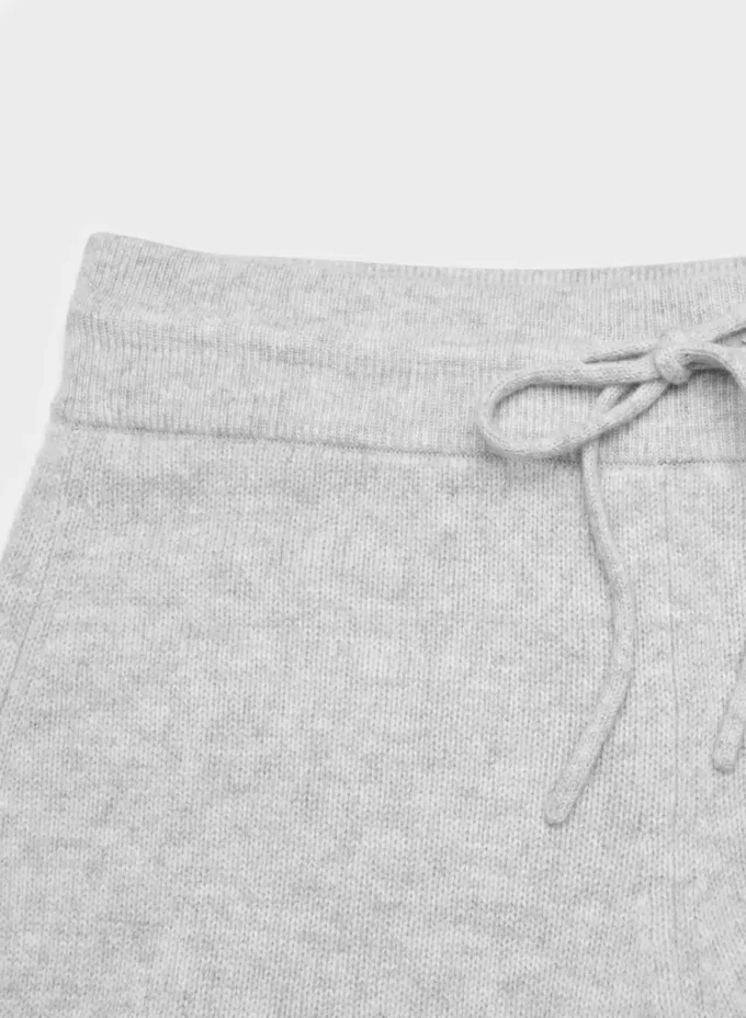 Pantalón ancho de talle alto Essential Cashmere