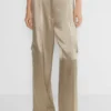 Pantalón cargo de satén extrovertido Pantalón cargo de satén extrovertido
