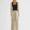 Pantalón cargo de satén extrovertido Pantalón cargo de satén extrovertido