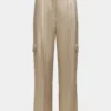 Pantalón cargo de satén extrovertido Pantalón cargo de satén extrovertido