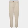 Pantalón chino de talle medio y corte acampanado Pantalón chino de talle medio y corte acampanado