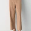 Pantalón chino holgado de talle alto y pierna ancha Pantalón chino holgado de talle alto y pierna ancha