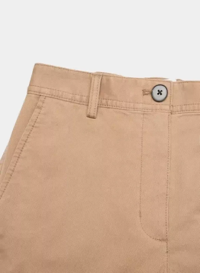 Pantalón chino holgado de talle alto y pierna ancha Pantalón chino holgado de talle alto y pierna ancha