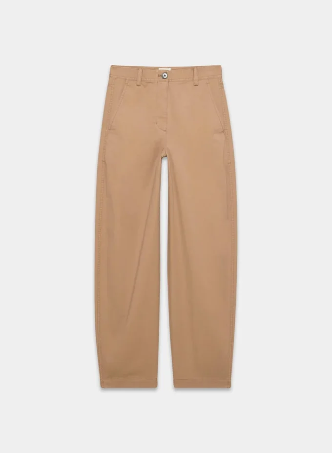 Pantalón chino relajado de talle alto y pierna recta Pantalón chino relajado de talle alto y pierna recta
