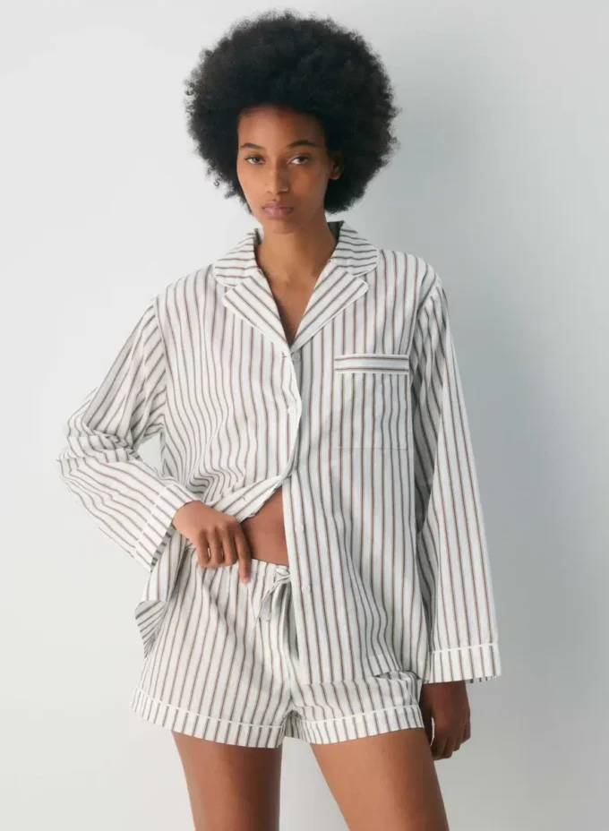 Pantalón corto de pijama Laze Poplin