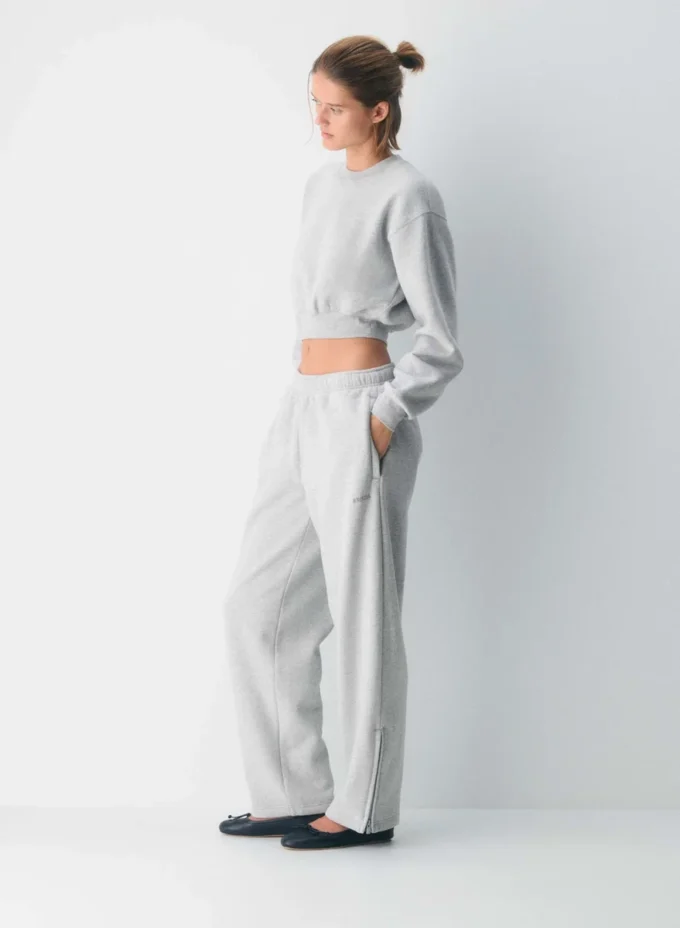Pantalón de chándal con cremallera Mega Barrel de felpa Cozy Sweatfleece Pantalón de chándal con cremallera Mega Barrel de felpa Cozy Sweatfleece