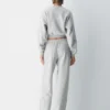 Pantalón de chándal con cremallera Mega Barrel de felpa Cozy Sweatfleece Pantalón de chándal con cremallera Mega Barrel de felpa Cozy Sweatfleece