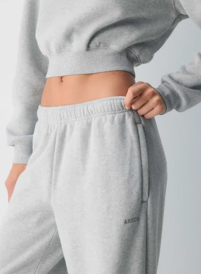 Pantalón de chándal con cremallera Mega Barrel de felpa Cozy Sweatfleece Pantalón de chándal con cremallera Mega Barrel de felpa Cozy Sweatfleece