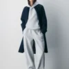 Pantalón de chándal con cremallera Mega Barrel de felpa Cozy Sweatfleece Pantalón de chándal con cremallera Mega Barrel de felpa Cozy Sweatfleece