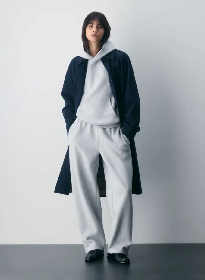 Pantalón de chándal con cremallera Mega Barrel de felpa Cozy Sweatfleece Pantalón de chándal con cremallera Mega Barrel de felpa Cozy Sweatfleece