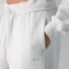 Pantalón de chándal mega holgado con doblez en el bajo Pantalón de chándal mega holgado con doblez en el bajo