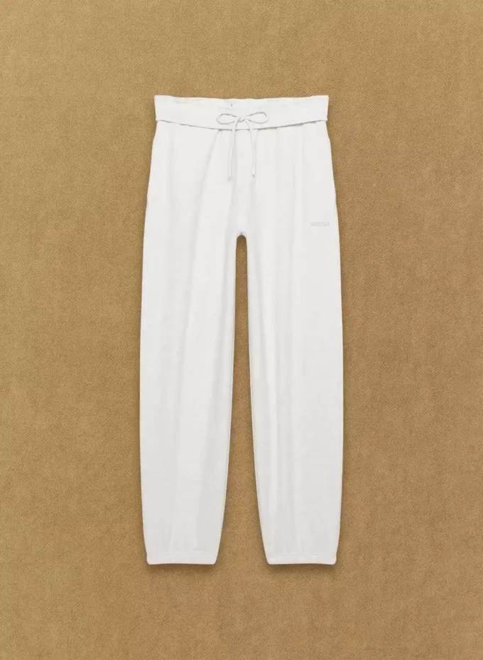 Pantalón de chándal mega holgado con doblez en el bajo Pantalón de chándal mega holgado con doblez en el bajo