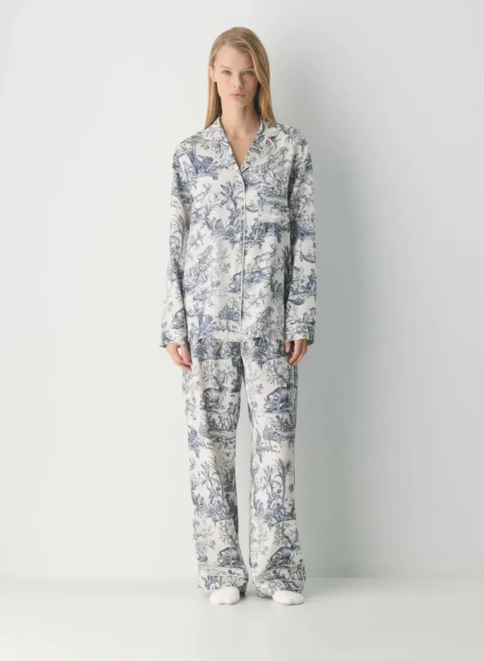 Pantalón de pijama de seda Nightside Pantalón de pijama de seda Nightside