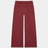 Pantalón palazzo de felpa Mega Lo-rise