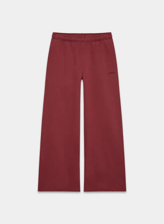 Pantalón palazzo de felpa Mega Lo-rise