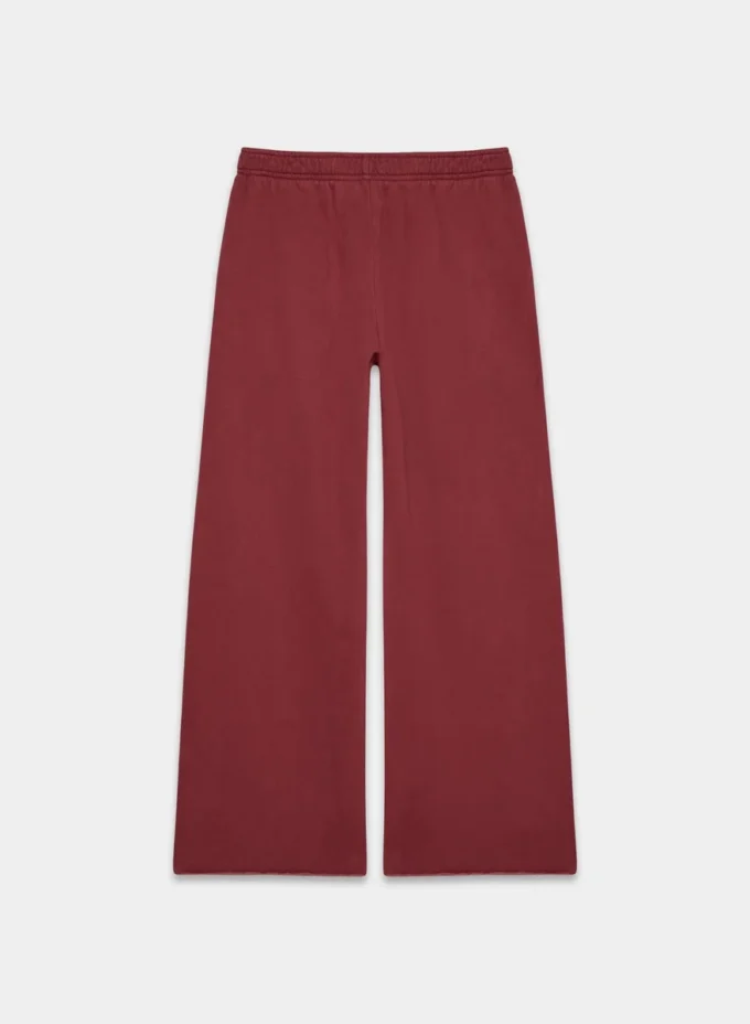 Pantalón palazzo de felpa Mega Lo-rise