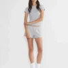 Pantalones cortos boyfriend de felpa suave y talle bajo Pantalones cortos boyfriend de felpa suave y talle bajo