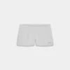 Pantalones cortos boyfriend de felpa suave y talle bajo Pantalones cortos boyfriend de felpa suave y talle bajo