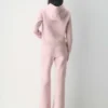 Pantalones de chándal acampanados y cómodos de felpa