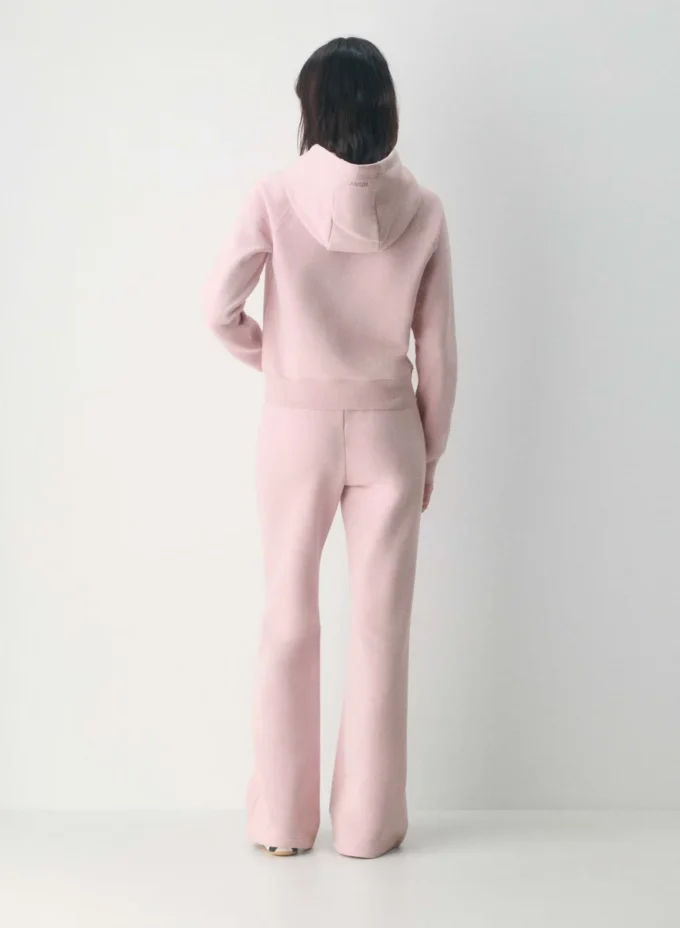 Pantalones de chándal acampanados y cómodos de felpa